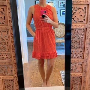 Eyelet Ruffle Dress by Peter Sam